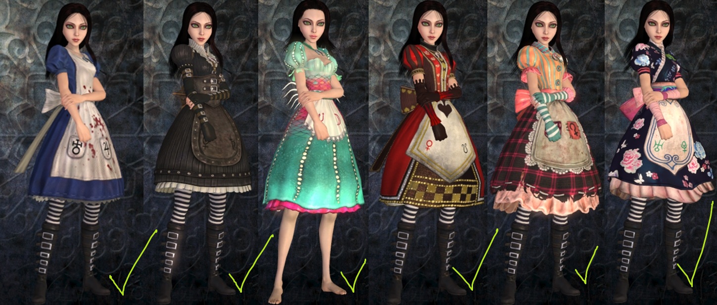 Alice Madness Returns dresses :)